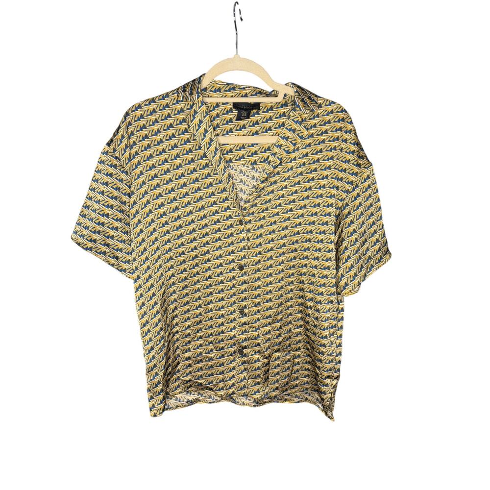 House of Harlow 1960 Geometric Button Down Women's Size XS